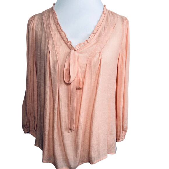 Zac & Rachel Dusty Pink Bohemian Pink Blouse Small - Picture 1 of 9